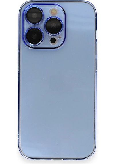 Mey İthalat Apple Uyumlu iPhone 14 Pro Max Kılıf Armada Lensli Kapak - Sierra Blue Mavi