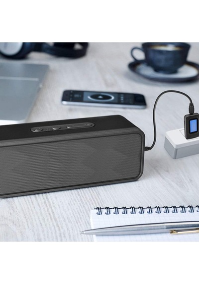 "lcd Ekranlı 2'si 1 Arada Bluetooth 5.0 Ses Verici Ve Alıcı-tv, Pc, Araba Stereo Ve Hoparlörler İçin Kablosuz Adaptör"