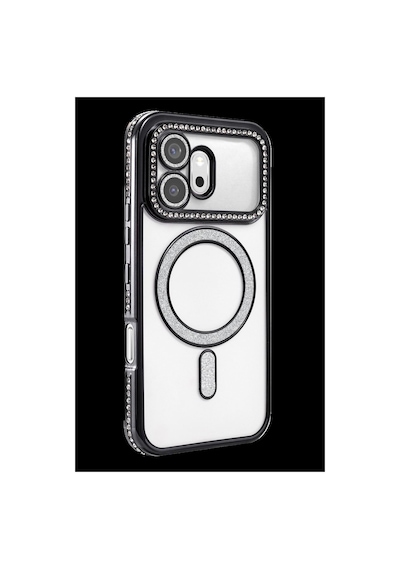 Huawei Honor 600 Joke Simli Magneticsafe Kılıf - Siyah