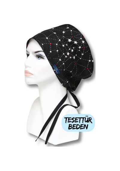 Tesettür Beden 3lü Siyah Yıldız Siyah Tek Renk Siyah Takım Yıldızlar Siyah Büyük Yıldız Cerrahi Bone Renkli