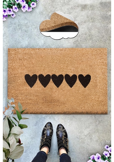 Coco Pelo 40x60 cm KIL Paspas,Dekoratif Çok Amaçlı Iç ve Dış Kapı Paspası