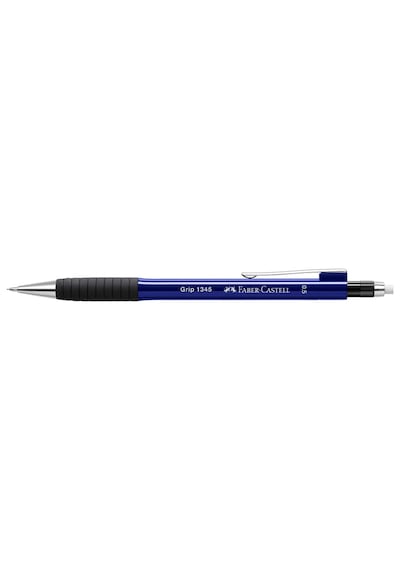 Faber-Castell Grip 1345/47 Versatil Kalem, 0.5 mm, Lacivert, Ergonomik Tutuş, Yaylı Uç, Uzun Silgi, Modern Tasarım