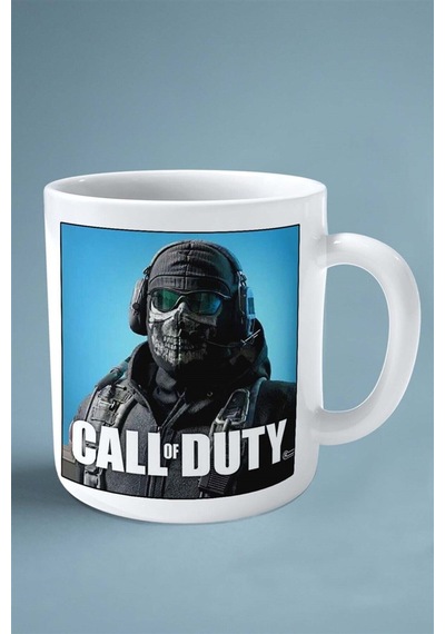Call Of Duty Oyun Baskılı Kupa Bardak Çift Taraflı Kişiye Özel Model 31 Çok Renkli