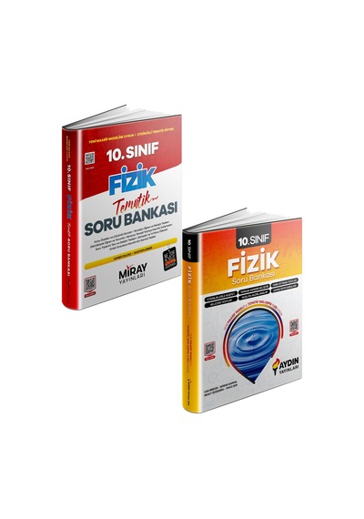 Aydın + Miray 2027 10. Sınıf Fizik Soru Bankası Seti 2 Kitap Maarif Model