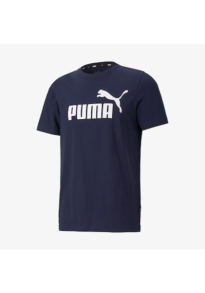 Puma Ess Logo Erkek Lacivert T-shirt Düz 586666