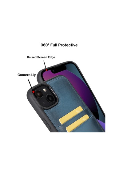 Bouletta Apple İphone 14 Pro Max Uyumlu Deri Arka Kapak Fxcp Brn4