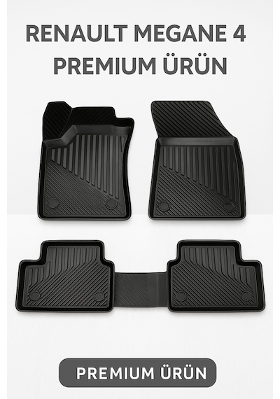 Renault Megane 4 Uyumlu 3d Oto Paspas Premium