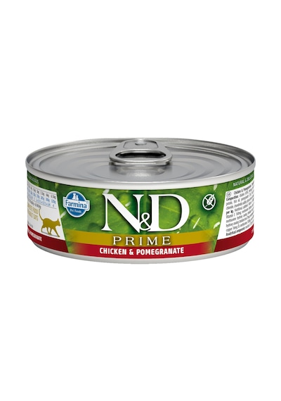 N&D Tavuklu ve Narlı Tahılsız Konserve Yetişkin Kedi Maması 80 G