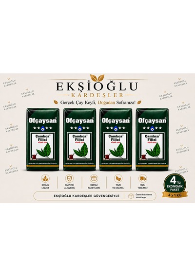 Ofçaysan Çamlıca Filizi Siyah Çay 4 X 1 Kg