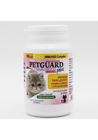 Petguard Yavru Kediler İçin Ekinezya Ve Beta Glukan Katklılı İmmi