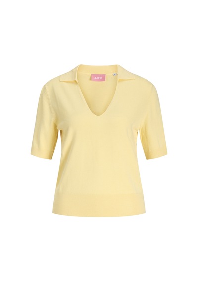 Jack & Jones Kadin Polo Yaka Kisa Kollu Triko - Ayla - 12265908 Sunlight