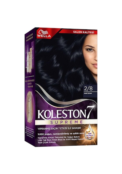 Koleston Supreme Kit 2/8 Mavi Siyah Saç Boyası