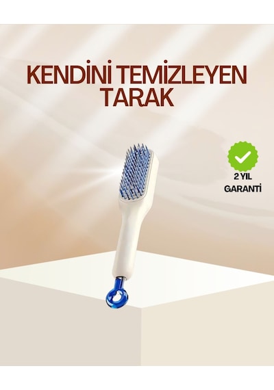 Pratik Mekanizmalı Saç Tarağı Kendi Kendini Temizler, Taşınabilir Çok Renkli