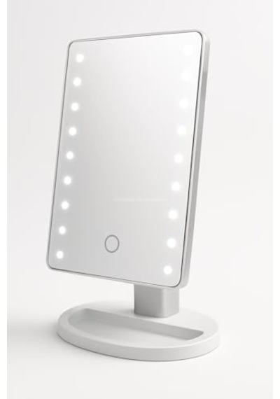 Ayrex Busstier Led Işıklı Makyaj Aynası Dokunmatik 3 Işık Modlu Ayarlanabilir Oynar Başlıklı Masa Üstü Ayna B