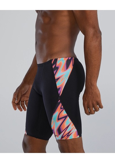 Tyr Durafast Elite Erkek Jammer Mayo - Disarray Siyah - Neon Sarı