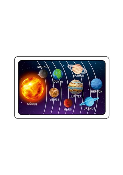 Ankebut Güneş Sistemi Puzzle 24 Parça Renkli Puzzle 30435