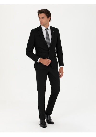 Cacharel Siyah Slim Fit Ceket