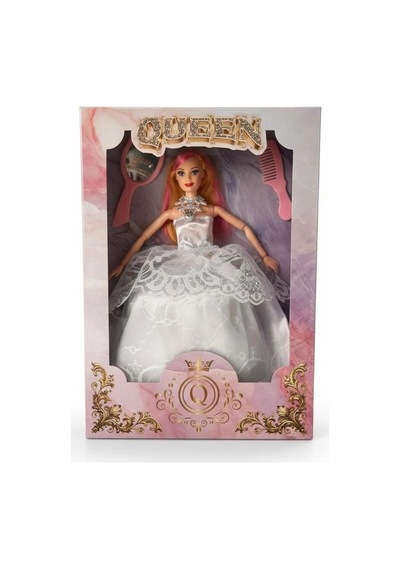 Que-107 Kutu.gen.gelinlik.aksesuar.queen Bebek Oyuncak Bebek