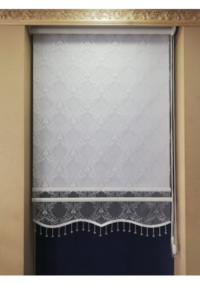 1.Kalite Tül&Stor Çift Mekanizmalı Perde Etek+Boncuk 1.Kalite Tül&Stor Çift Mekanizmalı Perde Etek+Boncuk
