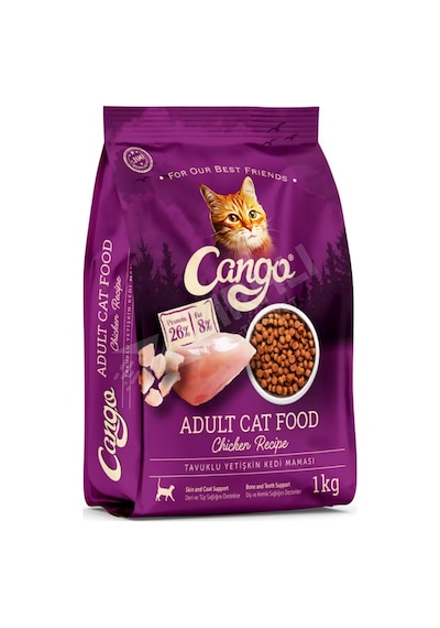 3 Adet Cango Yetişkin Kedi Maması Tavuk Etli 1000 Gr