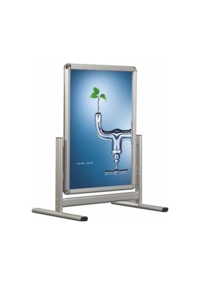 Alüminyum Çift Iki Taraflı 50X70Cm Kısa Ayak Reklam Poster Pano