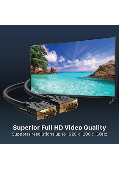 Dvi To Dvi 18+1 Kablo Ara Bağlantı Dvi-D 1.8M Monitör Tv Bağlama