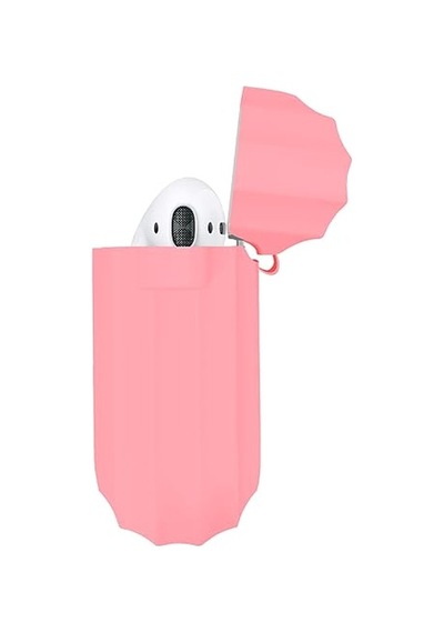 Ayrex Airpods 1/2 Uyumlu Rubber Silicone Case Kancalı Yumuşak Silikon Kılıf Airpods 1 Ve 2 Uyumlu Kulaklık Kılıf