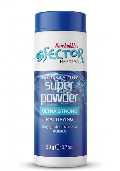 Sector Super Toz Wax Parlak Saçlar Yeni Ürün Ultra Sert Mavi