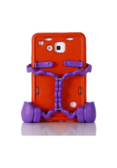 Galaxy Uyumlu  Tab 4 7.0 T230 Zore Eva Boxer Tablet Silikon - Kırmızı Arka Kapak