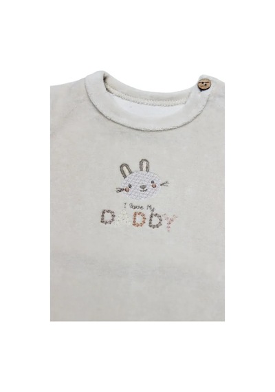 Bistyle 2li Takim Kadife I Love Daddy 14113 Bej