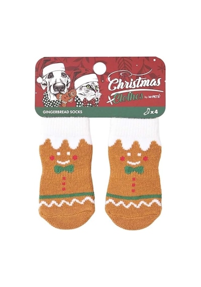 Christmas Gingerbread Kaymaz Tabanlı Çorap 4'lü 100CM-36W - 220V Standart