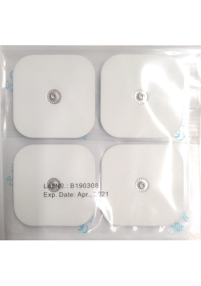 Çıtçıtlı Elektrot Pedi 5 x 5 Cm 3 Pakette 12 Adet