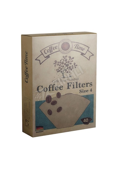 2 Adet Coffe Time Kahve Filtre Kağıdı No:4 40'lı Çok Renkli
