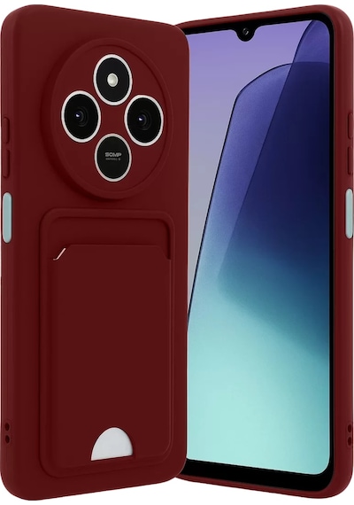 Newface Xiaomi Redmi 14c Kelvin Kartvizitli Silikon - Bordo