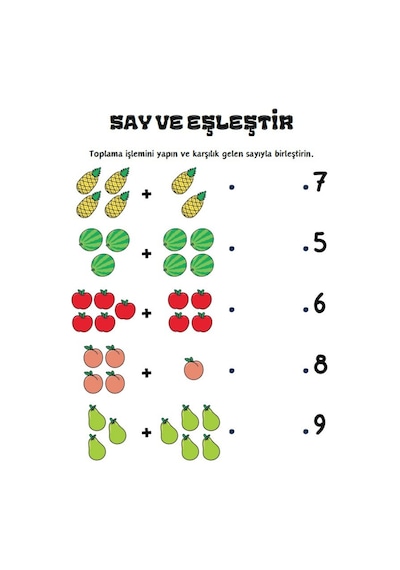 Okul Öncesi Ve Birinci Sınıflar İlk Yaz-sil Matematik Kitabım