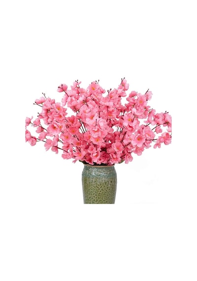 Yapay Çiçek Bahardalı Japon Kiraz Çiçeği 9 Dallı 35Cm Pembe 3 Dem