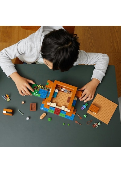 LEGO® Minecraft Kurbağa Evi 21256 8+ Yaratıcı Oyuncak Yapım Seti - 400 Parça