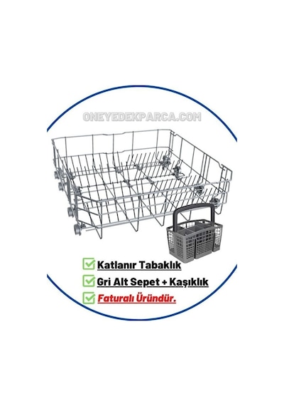 6243 I Bulaşık Makinesi Alt Sepet Gri