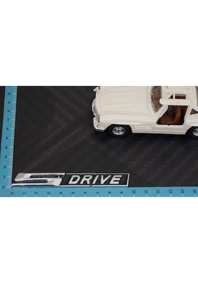 Bmw S Drive Krom Metal Bagaj Logo 3M 3D
