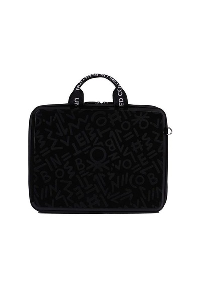 United Colors Of Benetton Benetton Logo Siyah Abs Unisex Laptop & Evrak Çantası Bnte50 Siyah Abs