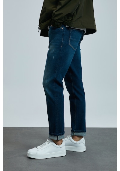 Lufian Carlo Smart Jean Erkek Pantolon Slim Fit Mavi Mavi 111200193100300 Mavi