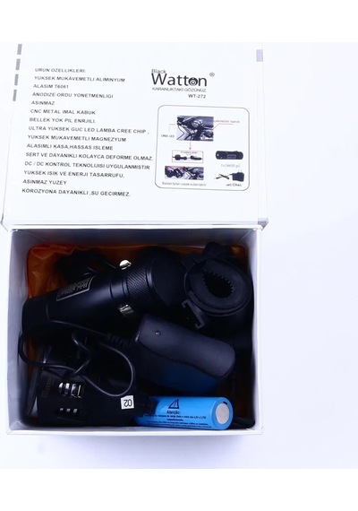Magicool Black Wt-272-profesyonel Bisiklet Lambası Çok Renkli
