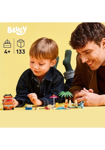 LEGO® Bluey: Bluey’nin Ailece Plaj Gezisi 11202 - 4 Yaş ve Üzeri Çocuklar için Yaratıcı Oyuncak Yapım Seti (133 Parça)