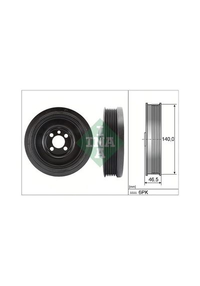 INA 544013810 Riemenscheibe. Kurbelwelle Audi/Seat/Skoda/Vw