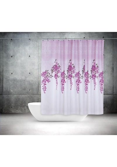 Zethome Tropik Banyo Duş Perdesi 7359 Tek Kanat 1X120X200 Çok Renkli