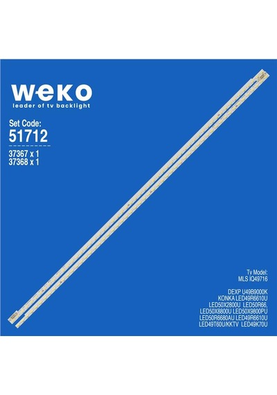 Mls İq49716 49'' 2 Adet Tv Led Bar Tvnizi Açıp İçindeki Led Barla Birebir Aynısı Olduğunu Görmeden Almayınız. Sonrasında İade Almamaktayız. Çok Renkli Mls İq49716 49'' 2 Adet Tv Led Bar Tvnizi Açıp İçindeki Led Barla Birebir Aynısı Olduğunu Görmeden Almayınız. Sonrasında İade Almamaktayız. Çok Renkli