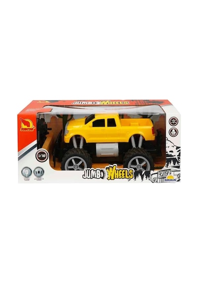 80012 1:18 Uzaktan Kumandalı Jumbo Wheels Usb Şarjlı Araba Mavi