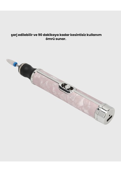 Hubrendy Tekno Elektrikli Tırnak Törpüsü Ayarlanabilir Hızlı Manikür Pedikür Cihazı