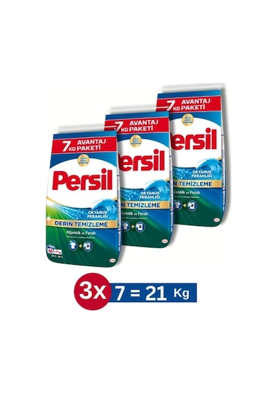 Okyanus Ferahlığı Toz Çamaşır Deterjanı 46 Yıkama 7kg 3'lü Set