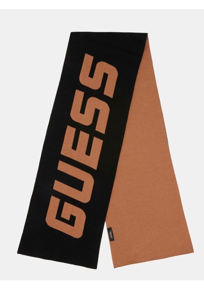 Guess Am9571pol03 Knitted Erkek Atkı Siyah